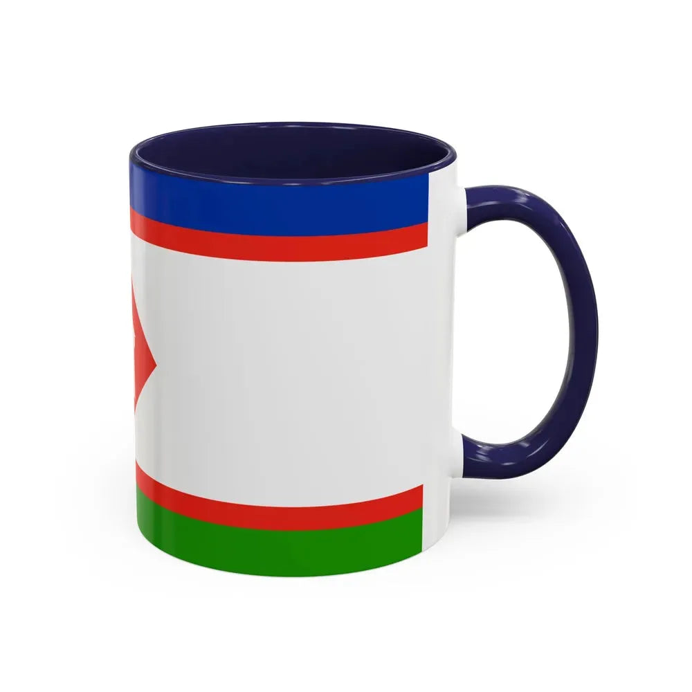 Flag of Yakutsk Russia - Accent Coffee Mug - Go Mug Yourself