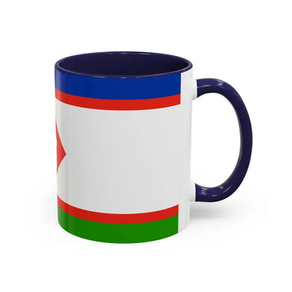 Flag of Yakutsk Russia - Accent Coffee Mug - Go Mug Yourself