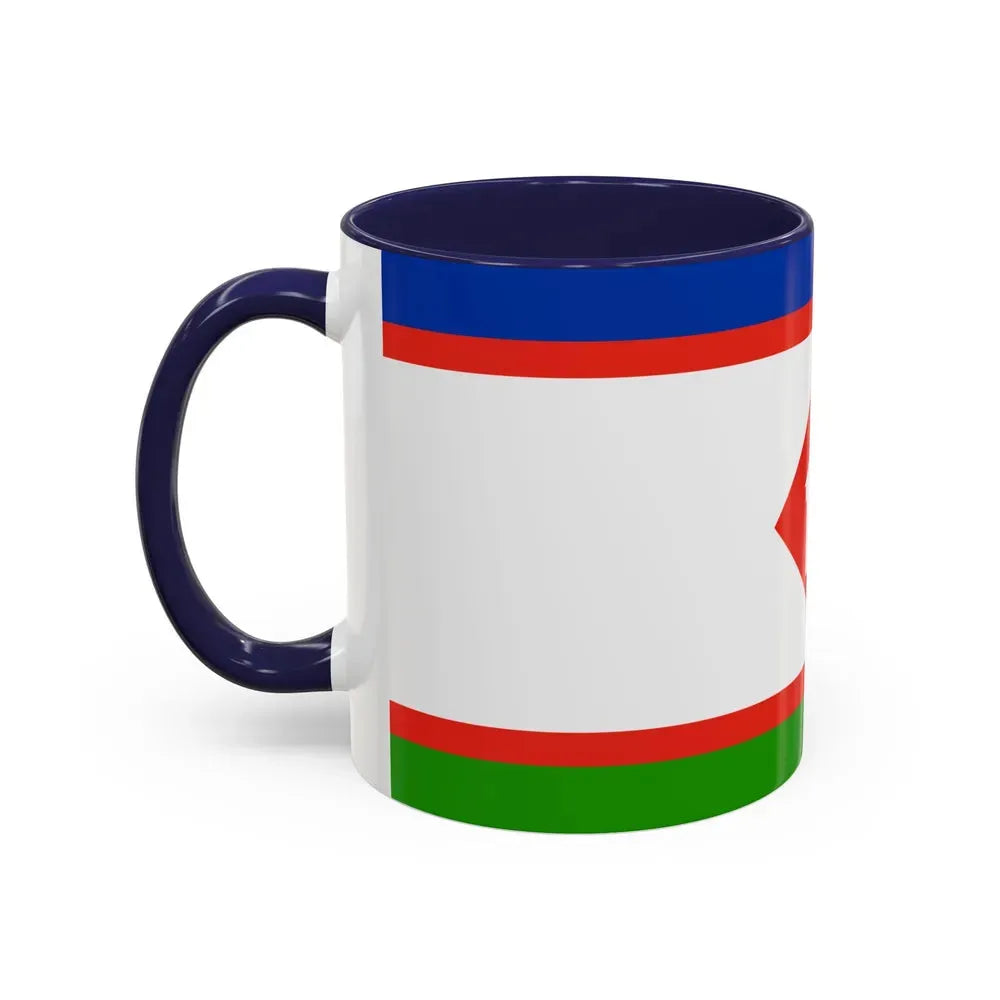 Flag of Yakutsk Russia - Accent Coffee Mug - Go Mug Yourself