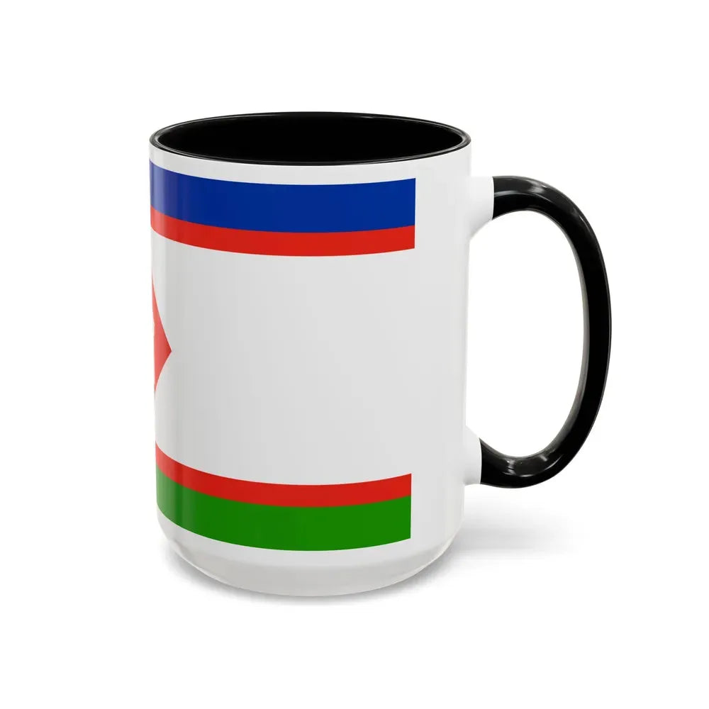 Flag of Yakutsk Russia - Accent Coffee Mug - Go Mug Yourself