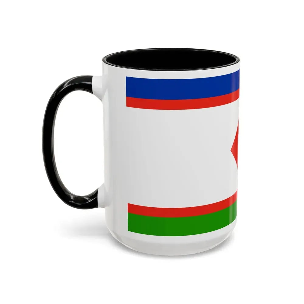 Flag of Yakutsk Russia - Accent Coffee Mug - Go Mug Yourself