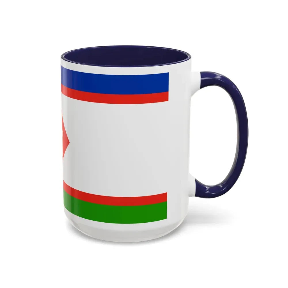 Flag of Yakutsk Russia - Accent Coffee Mug - Go Mug Yourself