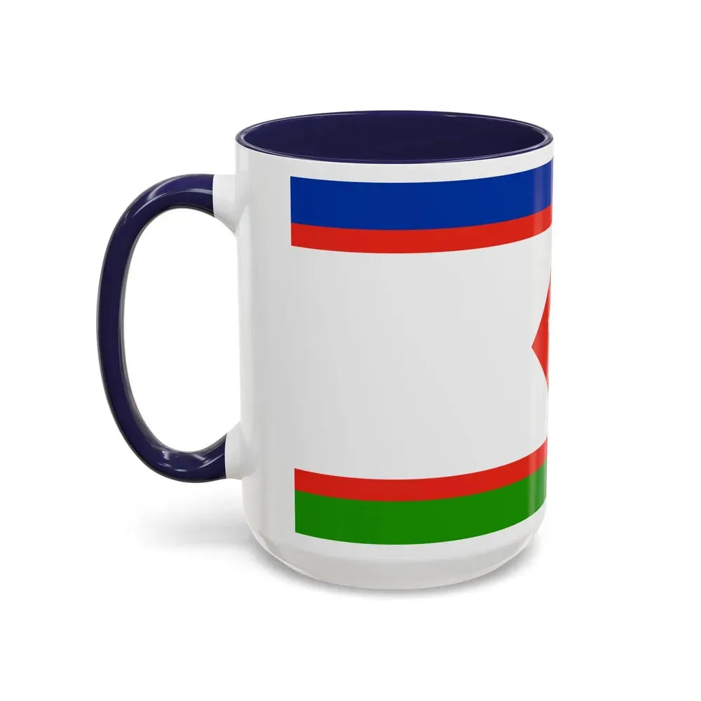 Flag of Yakutsk Russia - Accent Coffee Mug - Go Mug Yourself