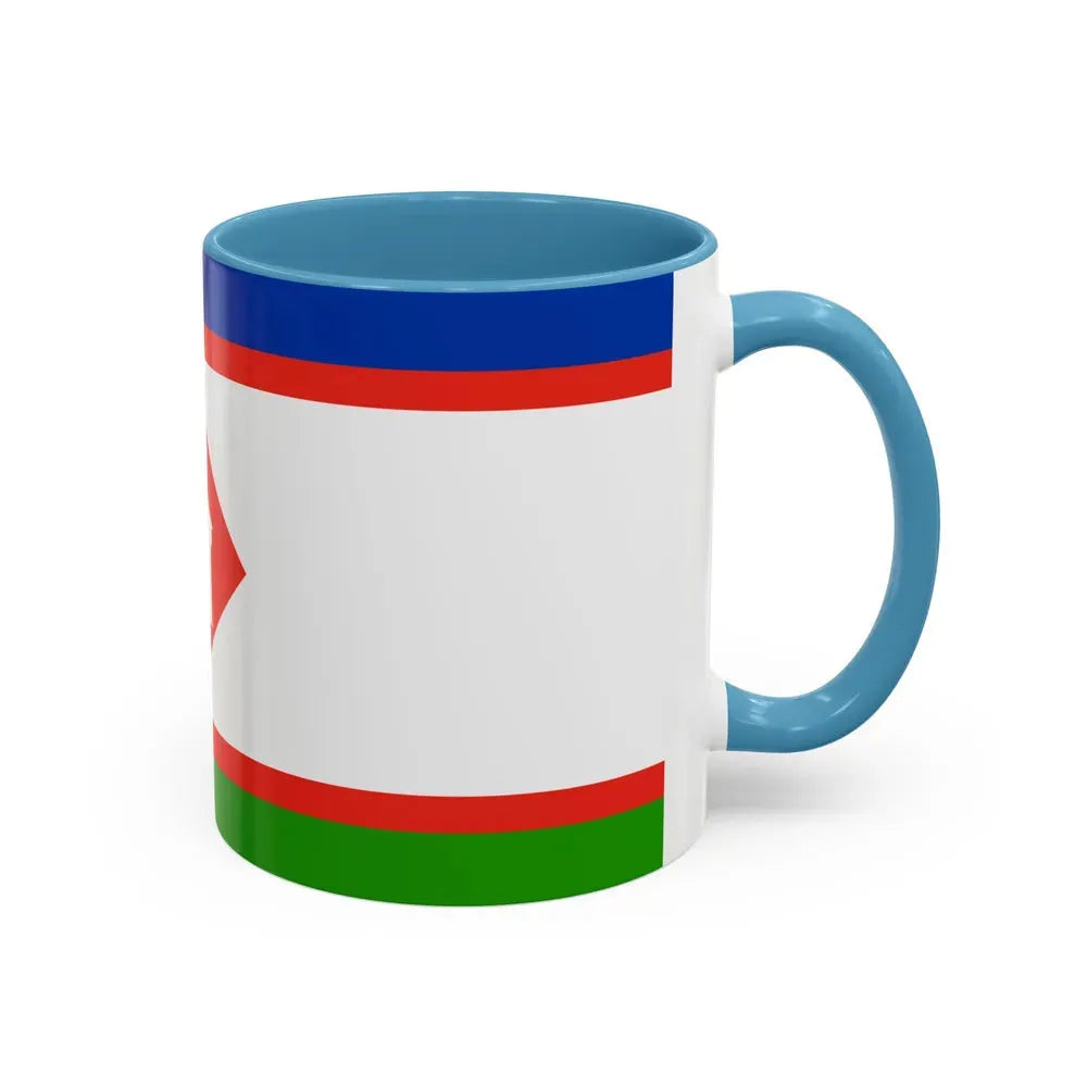 Flag of Yakutsk Russia - Accent Coffee Mug - Go Mug Yourself