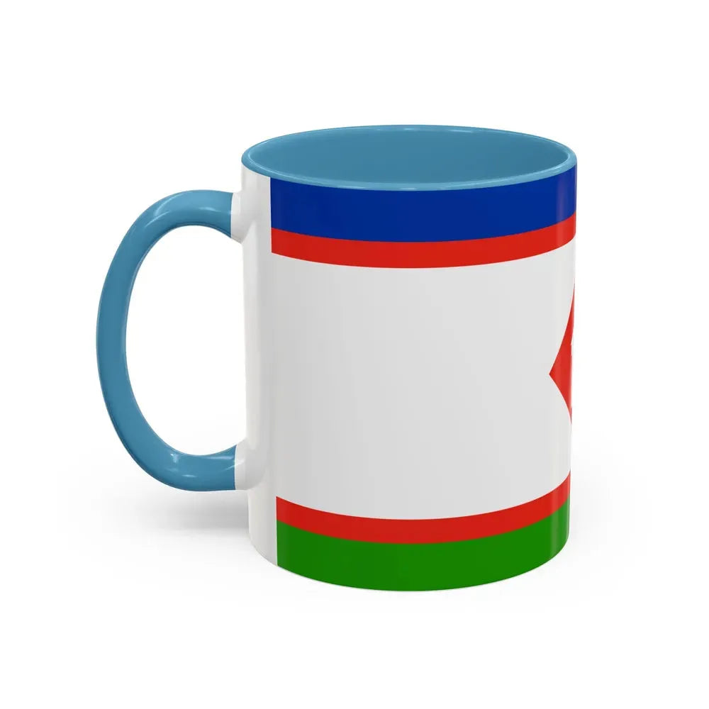 Flag of Yakutsk Russia - Accent Coffee Mug - Go Mug Yourself