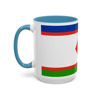 Flag of Yakutsk Russia - Accent Coffee Mug - Go Mug Yourself