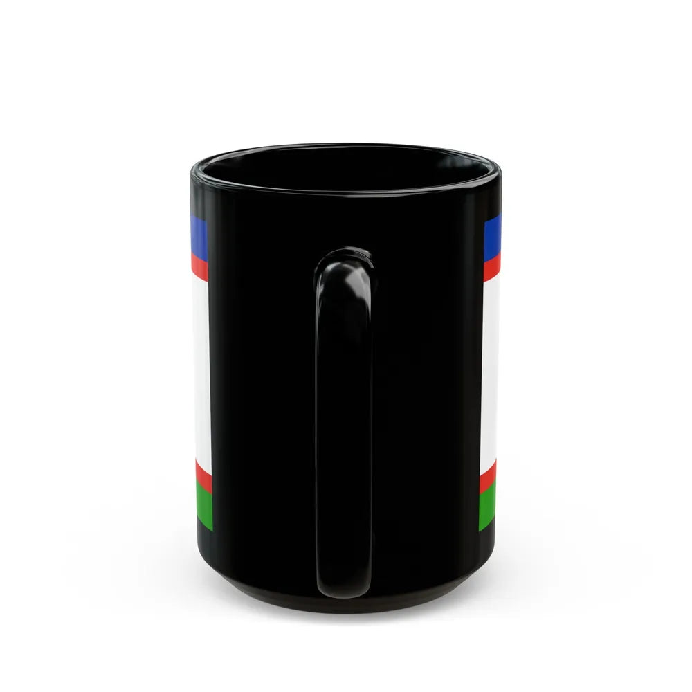 Flag of Yakutsk Russia - Black Coffee Mug-Go Mug Yourself