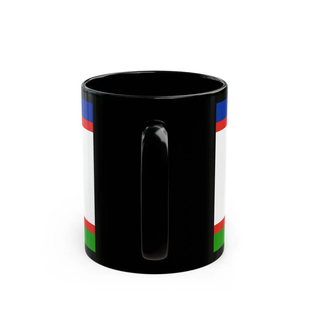 Flag of Yakutsk Russia - Black Coffee Mug-Go Mug Yourself