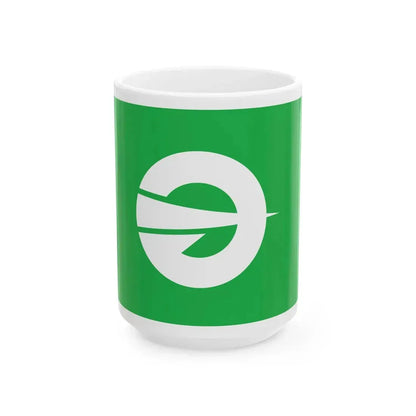 Flag of Yamagata Iwate (Japan) White Coffee Mug 15oz - Go Mug Yourself
