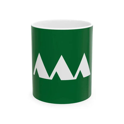 Flag of Yamagata Prefecture 1963-1971 (Japan) White Coffee Mug 11oz - Go Mug Yourself