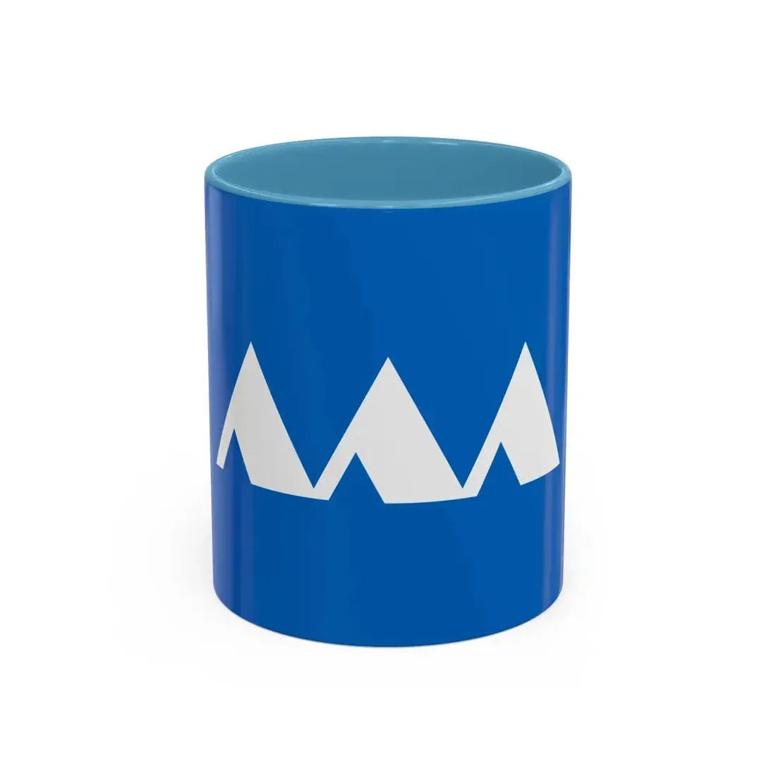 Flag of Yamagata Prefecture Japan - Accent Coffee Mug 11oz Light Blue - Go Mug Yourself