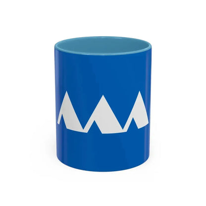 Flag of Yamagata Prefecture Japan - Accent Coffee Mug 11oz Light Blue - Go Mug Yourself