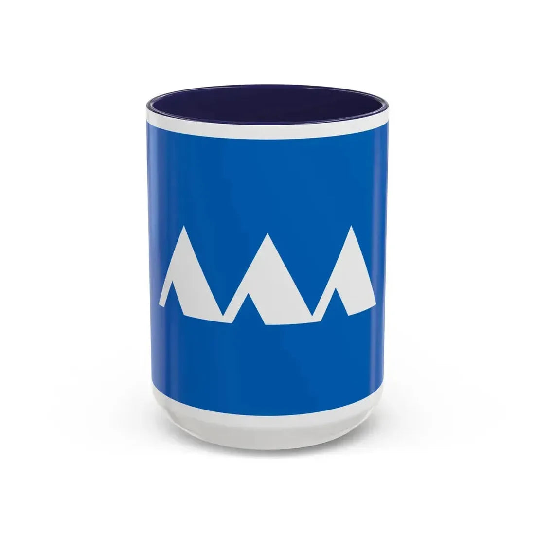 Flag of Yamagata Prefecture Japan - Accent Coffee Mug 15oz Navy - Go Mug Yourself