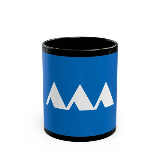 Flag of Yamagata Prefecture Japan - Black Coffee Mug 11oz - Go Mug Yourself