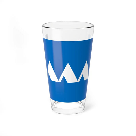 Flag of Yamagata Prefecture Japan - Pint Glass 16oz 16oz - Go Mug Yourself