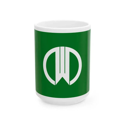 Flag of Yamagata Yamagata (Japan) White Coffee Mug 15oz - Go Mug Yourself