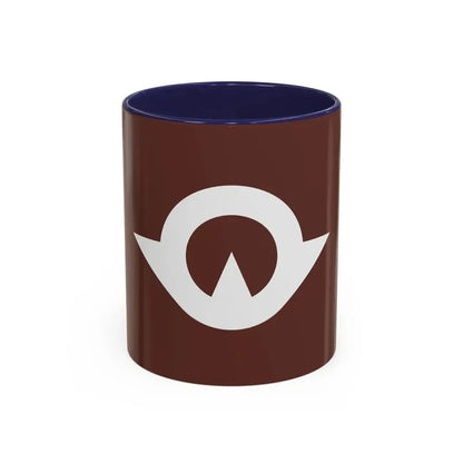 Flag of Yamaguchi Prefecture Japan - Accent Coffee Mug 11oz Navy - Go Mug Yourself