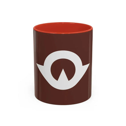 Flag of Yamaguchi Prefecture Japan - Accent Coffee Mug 11oz Red - Go Mug Yourself
