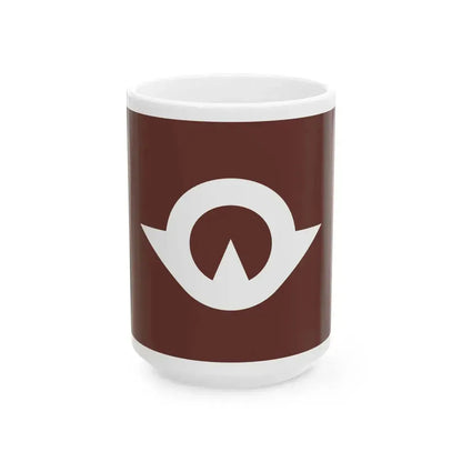 Flag of Yamaguchi Prefecture Japan - White Coffee Mug 15oz - Go Mug Yourself