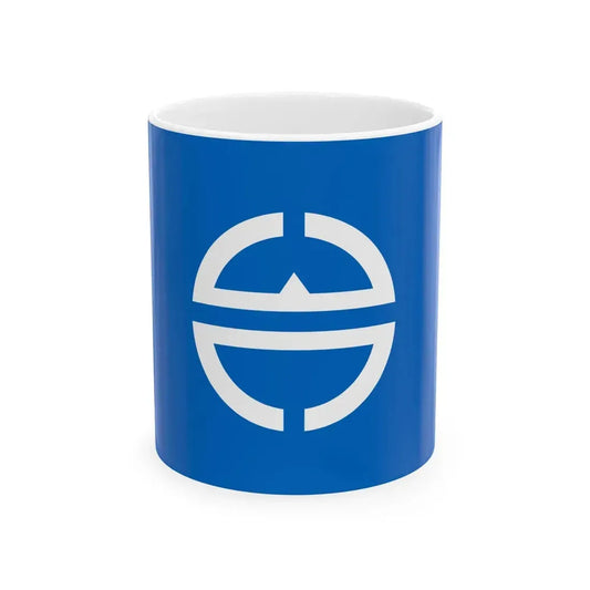 Flag of Yamamoto Miyagi (Japan) White Coffee Mug 11oz - Go Mug Yourself