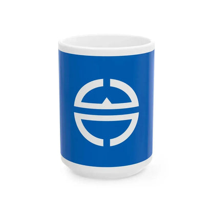 Flag of Yamamoto Miyagi (Japan) White Coffee Mug 15oz - Go Mug Yourself