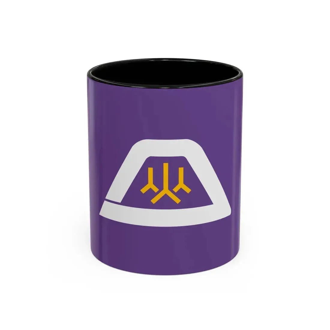 Flag of Yamanashi Prefecture Japan - Accent Coffee Mug 11oz Black - Go Mug Yourself