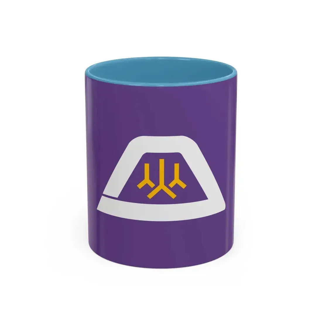 Flag of Yamanashi Prefecture Japan - Accent Coffee Mug 11oz Light Blue - Go Mug Yourself