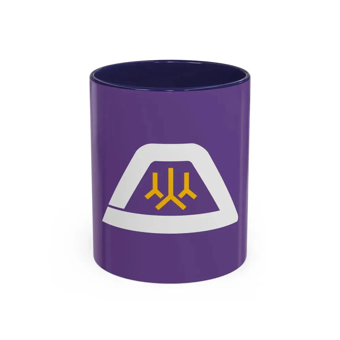 Flag of Yamanashi Prefecture Japan - Accent Coffee Mug 11oz Navy - Go Mug Yourself
