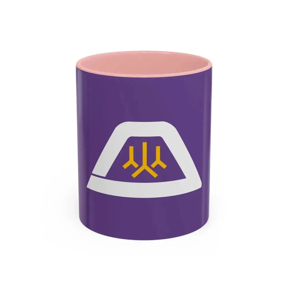 Flag of Yamanashi Prefecture Japan - Accent Coffee Mug 11oz Pink - Go Mug Yourself