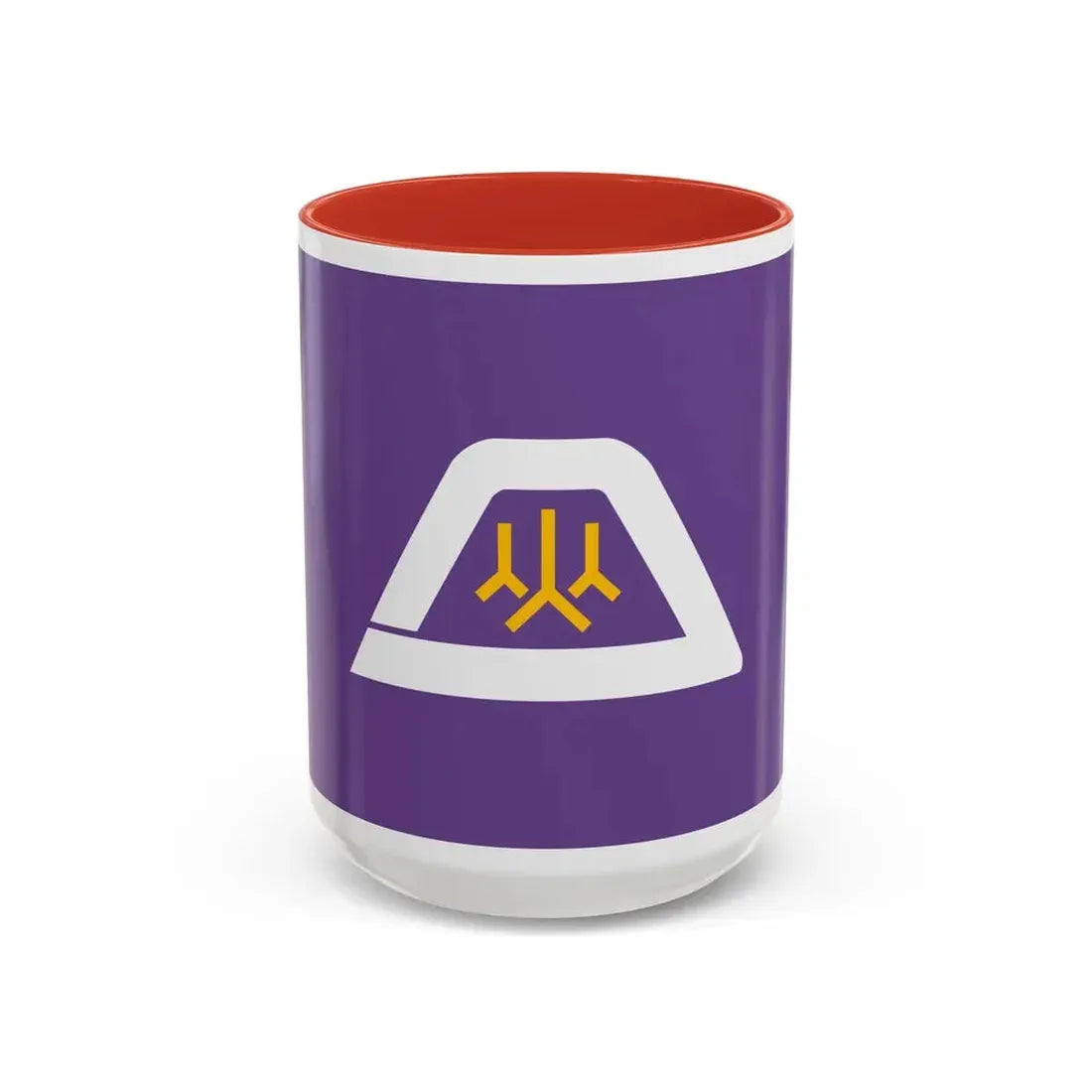 Flag of Yamanashi Prefecture Japan - Accent Coffee Mug 15oz Red - Go Mug Yourself