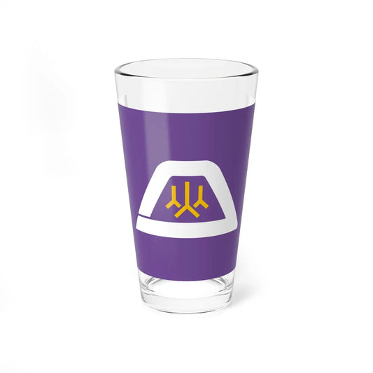 Flag of Yamanashi Prefecture Japan - Pint Glass 16oz 16oz - Go Mug Yourself