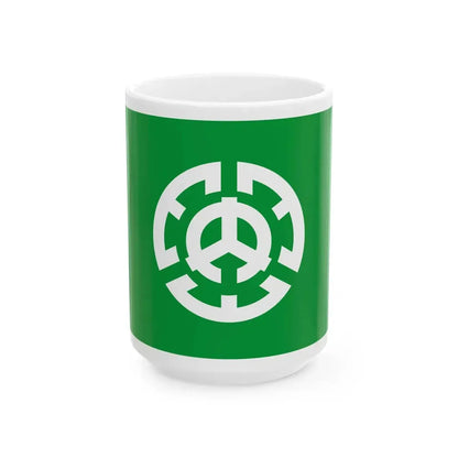 Flag of Yamanouchi Nagano (Japan) White Coffee Mug 15oz - Go Mug Yourself