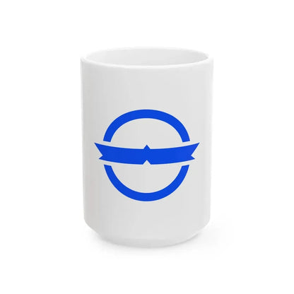 Flag of Yamato Kagoshima (Japan) White Coffee Mug 15oz - Go Mug Yourself