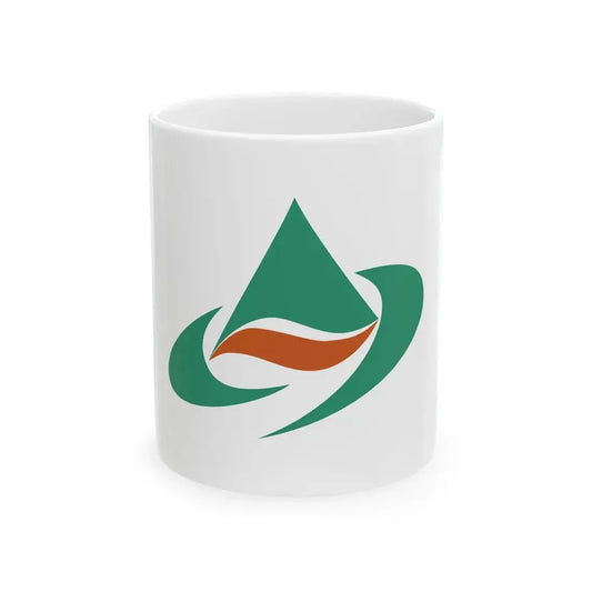 Flag of Yamato Kumamoto (Japan) White Coffee Mug 11oz - Go Mug Yourself