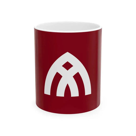 Flag of Yamatotakada Nara (Japan) White Coffee Mug 11oz - Go Mug Yourself