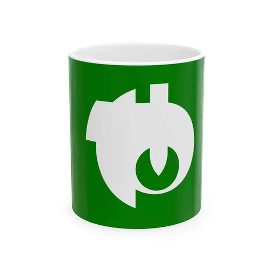 Flag of Yamatsuri Fukushima (Japan) White Coffee Mug 11oz - Go Mug Yourself