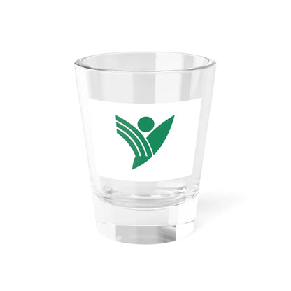 Flag of Yanagawa Fukuoka (Japan) Shot Glass 1.5oz 1.5oz - Go Mug Yourself