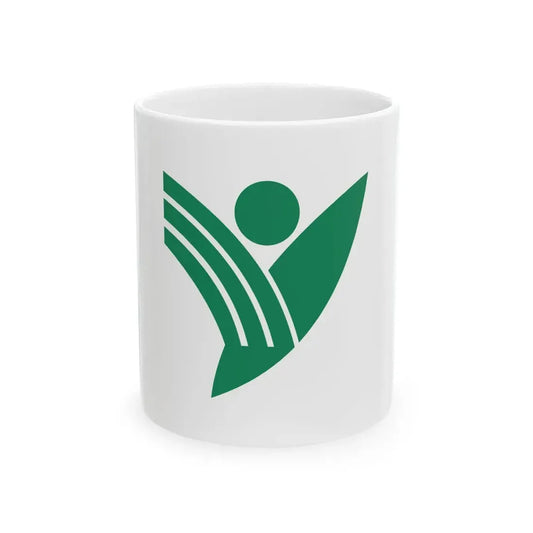 Flag of Yanagawa Fukuoka (Japan) White Coffee Mug 11oz - Go Mug Yourself