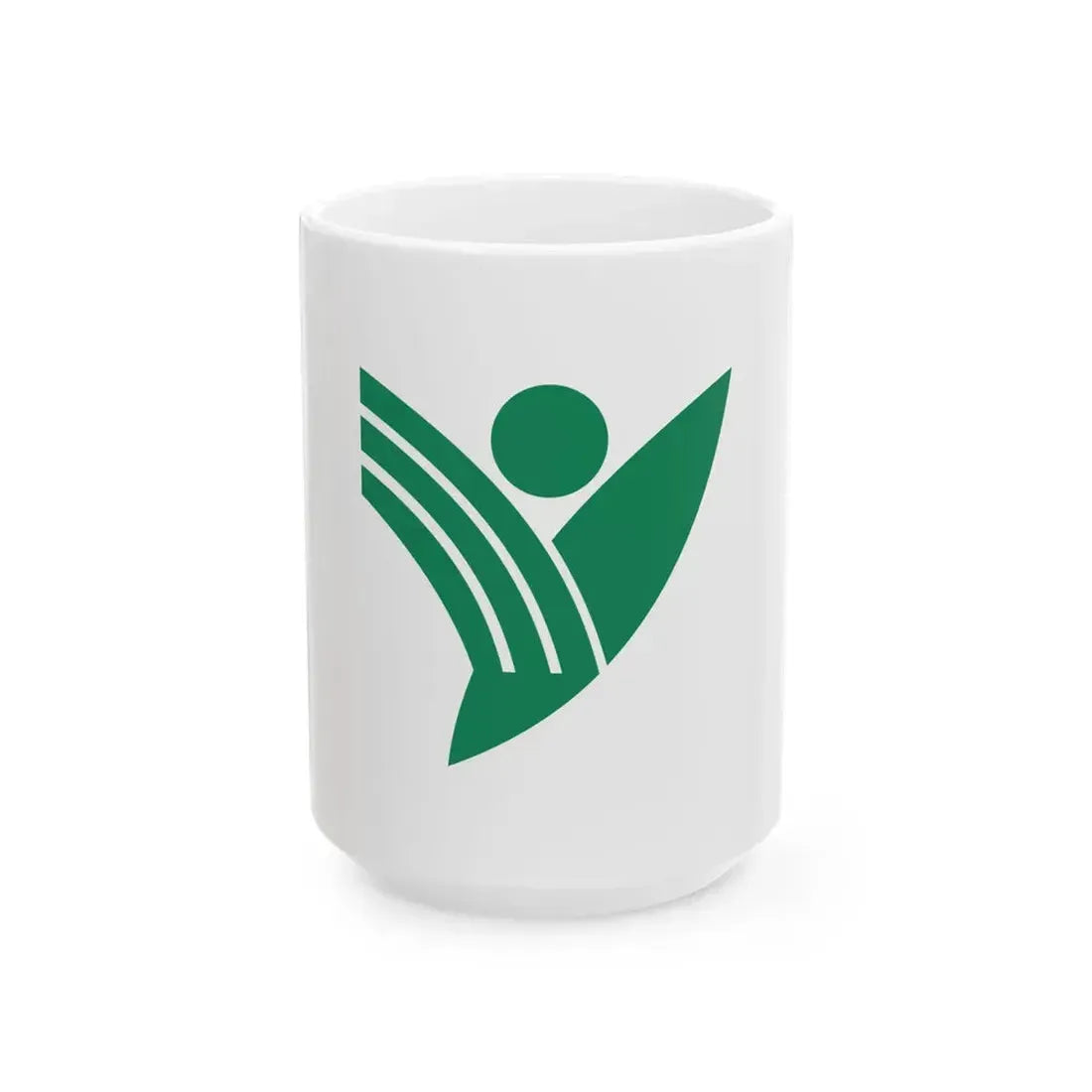 Flag of Yanagawa Fukuoka (Japan) White Coffee Mug 15oz - Go Mug Yourself