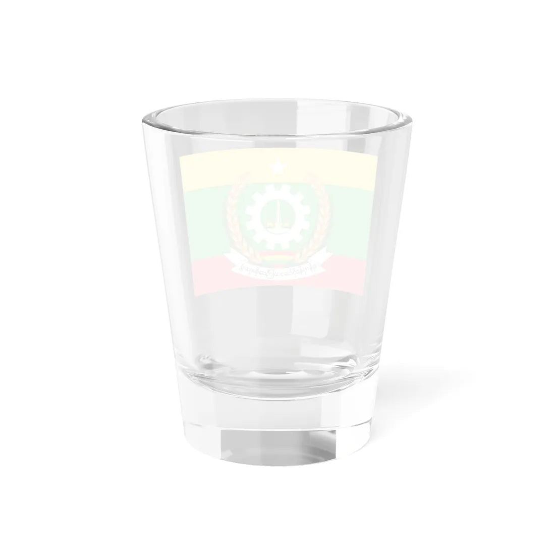 Flag of Yangon Region (Myanmar) Shot Glass 1.5oz - Go Mug Yourself