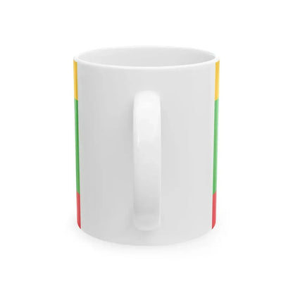 Flag of Yangon Region (Myanmar) White Coffee Mug - Go Mug Yourself