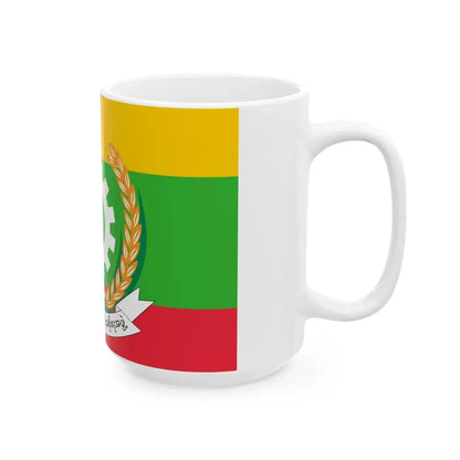 Flag of Yangon Region (Myanmar) White Coffee Mug - Go Mug Yourself