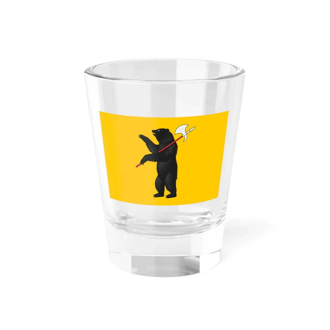 Flag of Yaroslavl Oblast large (Russia) Shot Glass 1.5oz 1.5oz - Go Mug Yourself