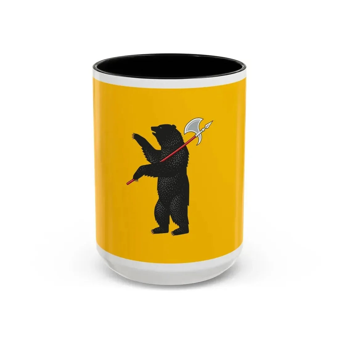 Flag of Yaroslavl Oblast Russia - Accent Coffee Mug 15oz Black - Go Mug Yourself