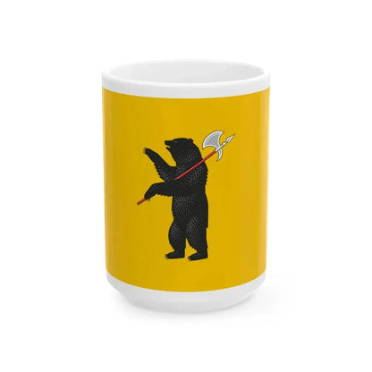 Flag of Yaroslavl Oblast Russia - White Coffee Mug 15oz - Go Mug Yourself