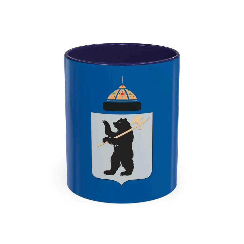 Flag of Yaroslavl Russia - Accent Coffee Mug 11oz Navy - Go Mug Yourself