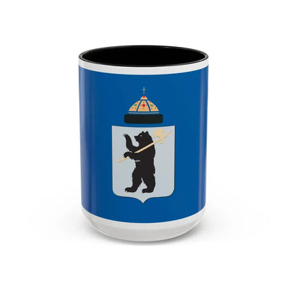 Flag of Yaroslavl Russia - Accent Coffee Mug 15oz Black - Go Mug Yourself