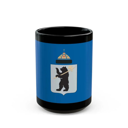 Flag of Yaroslavl Russia - Black Coffee Mug 15oz - Go Mug Yourself