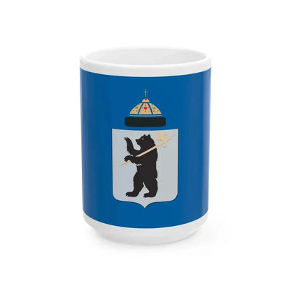 Flag of Yaroslavl Russia - White Coffee Mug 15oz - Go Mug Yourself