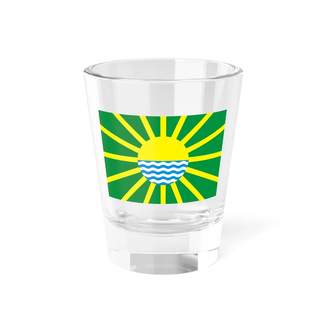 Flag of Yarovoe Altai krai (Russia) Shot Glass 1.5oz 1.5oz - Go Mug Yourself